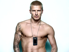 The hot athlete and sex symbol David Beckham poses in his undies