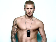 The hot athlete and sex symbol David Beckham poses in his undies