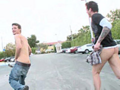 Gay sex outdoors video