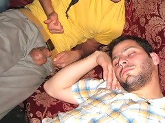 Hunk party boys are drunk outdoor and they all gets naked