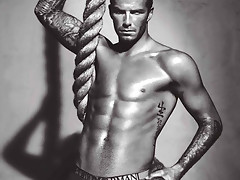 The hot athlete and sex symbol David Beckham poses in his undies